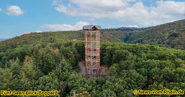 Der 5-Seen-Blick bei Boppard Weiler liegt am Rheinhhenweg.